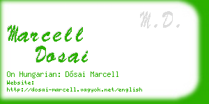 marcell dosai business card
